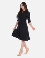 Vestido amplio con vuelo femenino