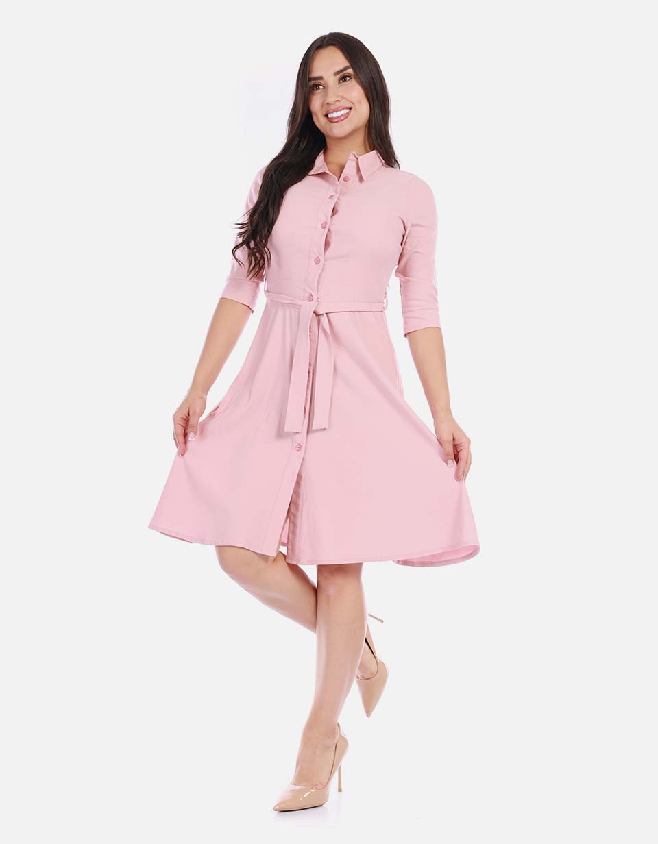 Vestido amplio con vuelo femenino