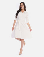 Vestido amplio con vuelo femenino