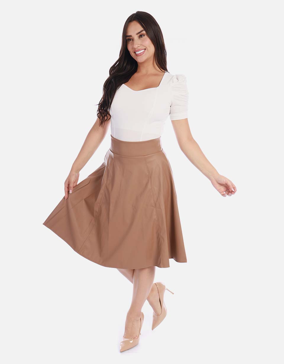 Blusa manga corta básica ajustada