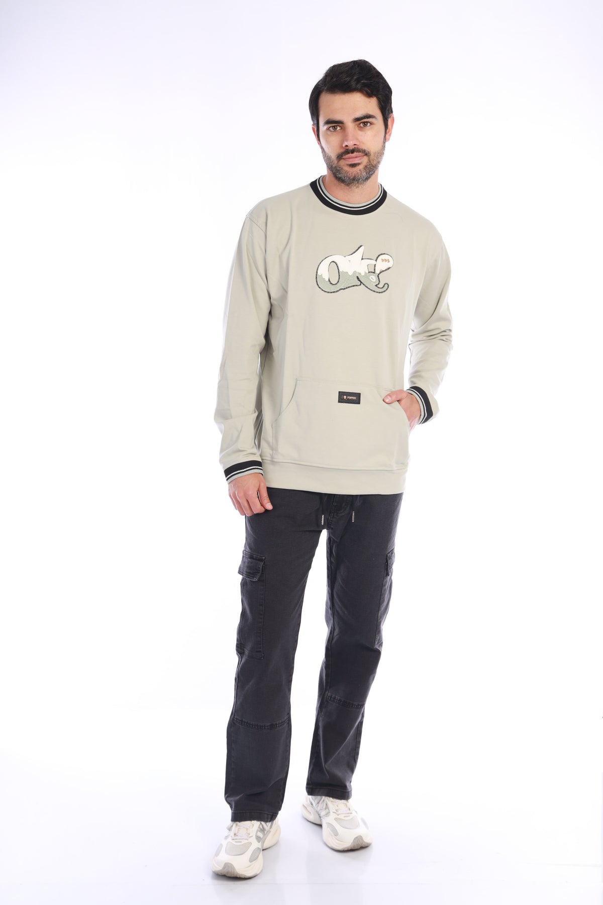 Buzo cuello redondo para hombre con estampado