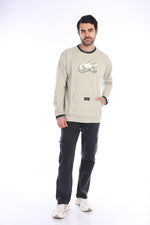 Buzo cuello redondo para hombre con estampado