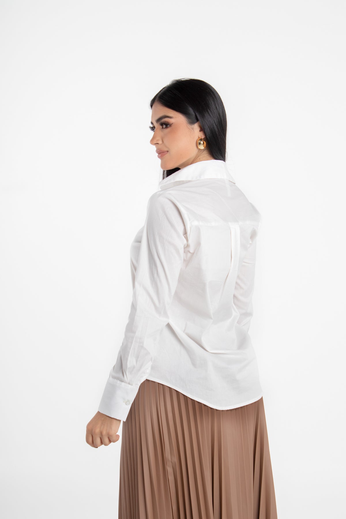Camisa manga larga clásica femenina