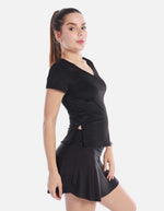 Camiseta cuello en V Mujer de estilo casual