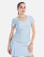 Camiseta cuello en V Mujer de estilo casual