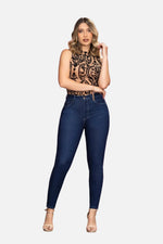 Jean Skinny tiro alto Mujer