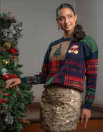 Buzo navideño patchwork para Mujer