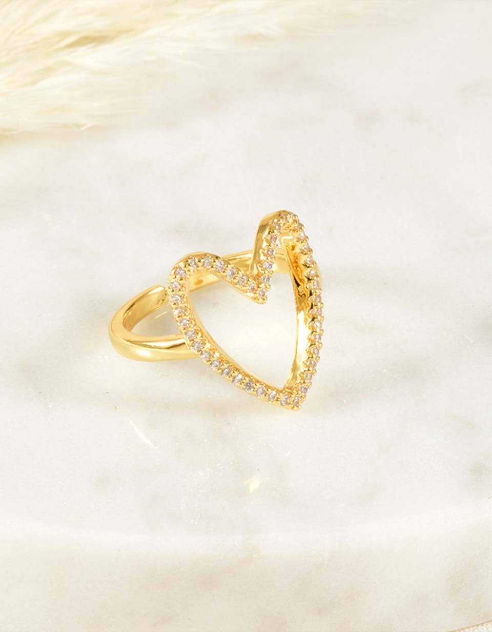 Anillo Corazón con circones