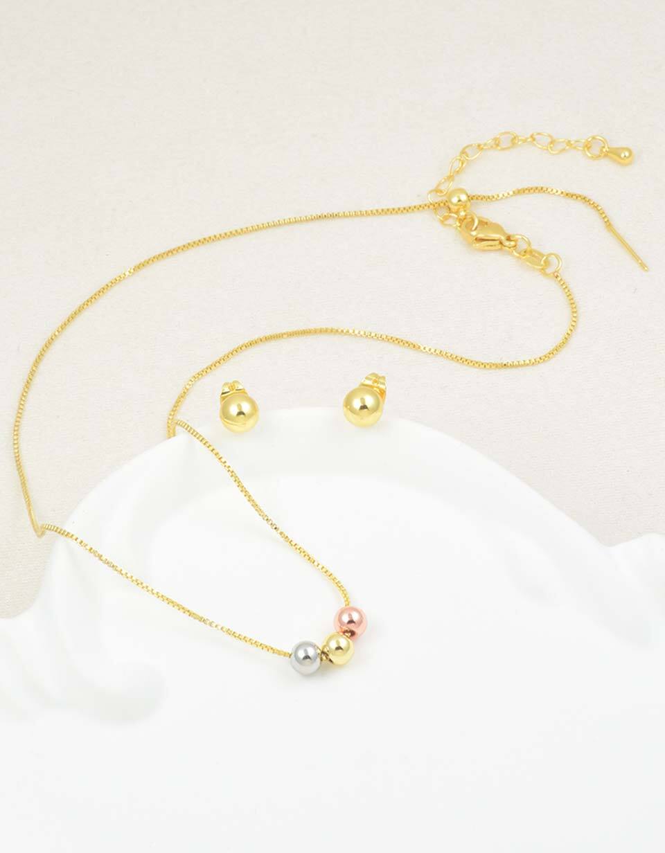 Collar con dije de 3 oros